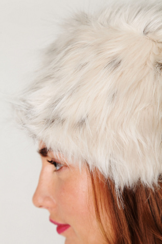 Babushka Faux Fur Hat