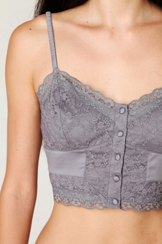 Charmeuse Lace Crop Cami
