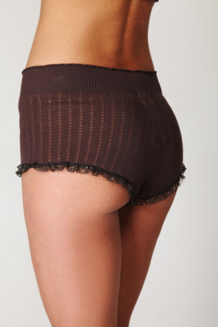 Pointelle Sweater Shorts