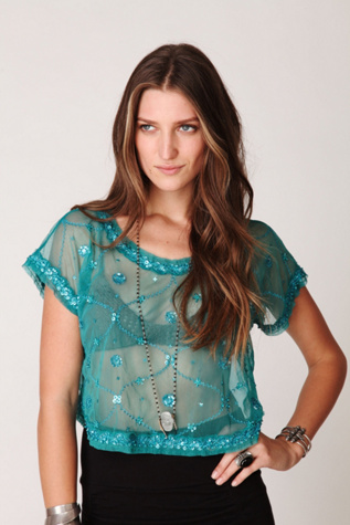 Crafty Embellished Crop Tee
