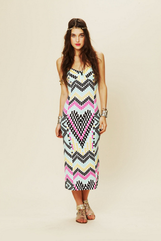 Mara Hoffman Fitted Midcalf Dress