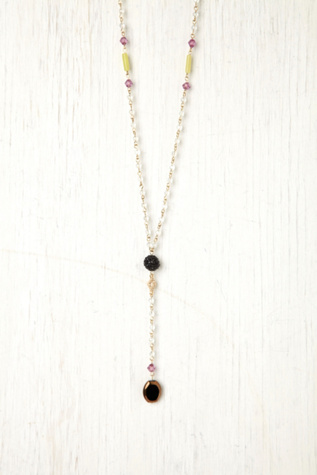Crystal Ball Rosary Necklace