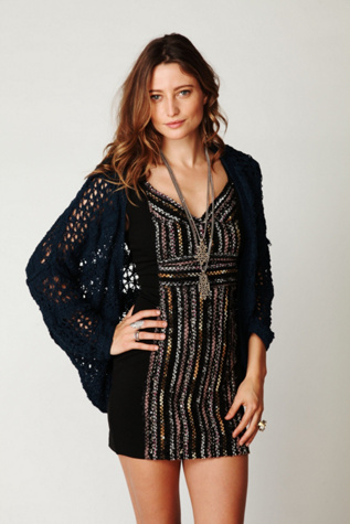 Crochet Bubble Hem Cardi
