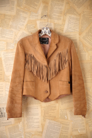 Vintage Fringe Leather Jacket