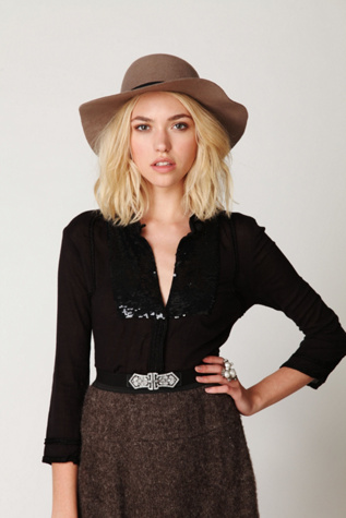 FP New Romantics Sequin Button Down