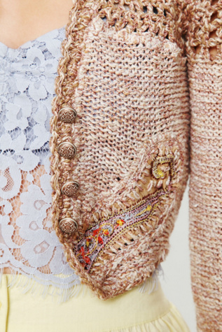 Paisley Cropped Sweater