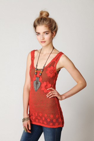 Engineered Crochet Tank