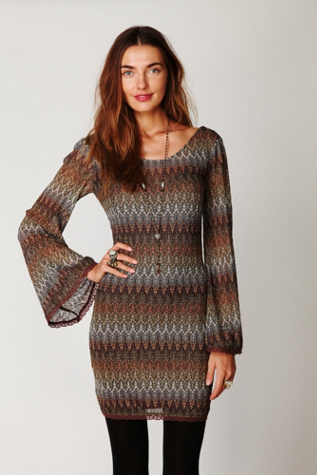 Multi Color Gypsy Lace Dress