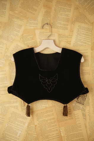 Vintage Edwardian Velvet Vest