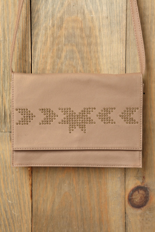 Nailhead Crossbody Clutch