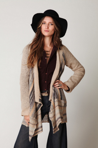 Lurex Stripe Cardigan