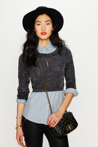 Lurex Crop Sweater