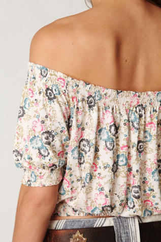 Printed Gypsy Off the Shoulder Top