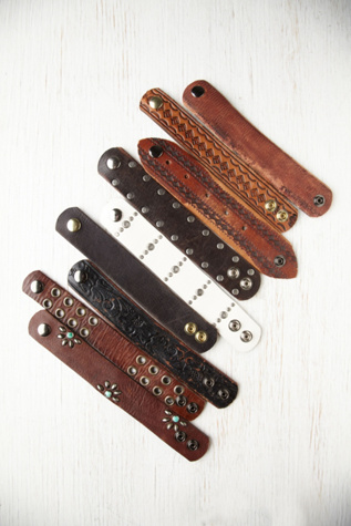 Leather Belt Bracelet