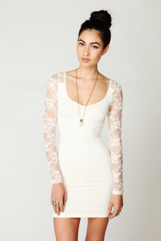 Ginger Long Sleeve Lace Back Tunic