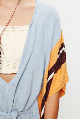 Silk Terry Poncho Dress
