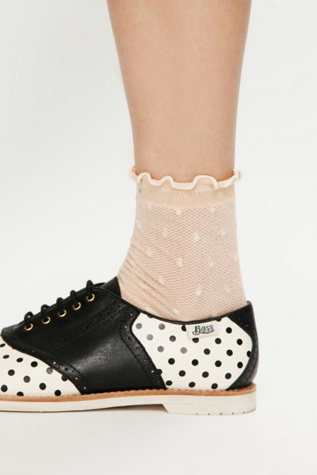 Cream / Black Polka Dots