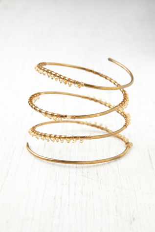 Gilded Coil Cuff