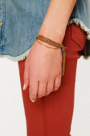 Ball Chain Fringe Bracelet