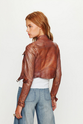 Distressed Leather Jacket