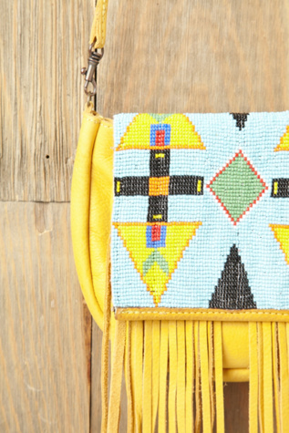 Canary Beaded Crossbody