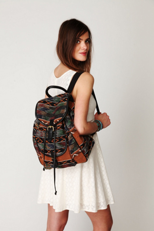 Sari Pattern Backpack
