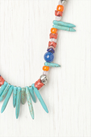 Alina Turquoise and Bead Necklace