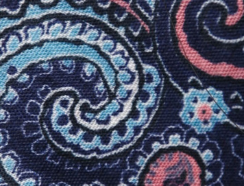 Navy Paisley