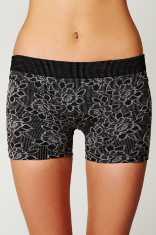 Intarsia Floral Boyshort in Intimates-lingerie-undies