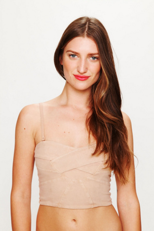 French Terry Cross Bust Bra