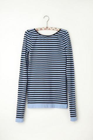 Striped Low Back Top