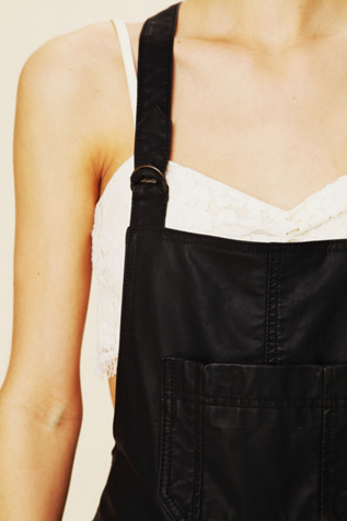 Vegan Leather Overalls
