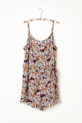 Coral / Lilac Floral