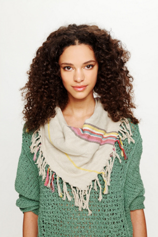 Fringed Stripe Scarf