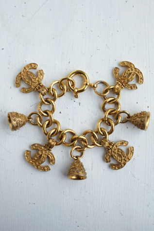 Free People Vintage Chanel Charm Bracelet in Vintage-Jewelry