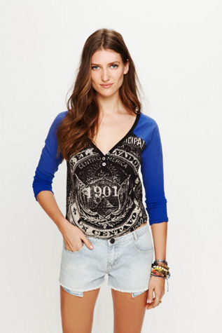 We The Free Zevon Baseball Tee