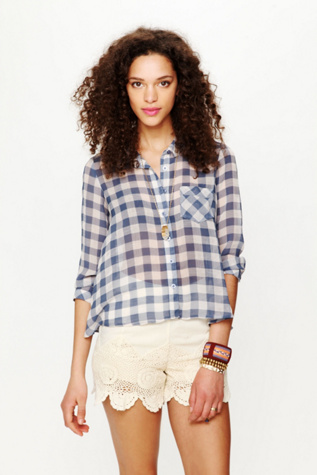 Sweet Spring Gingham Buttondown