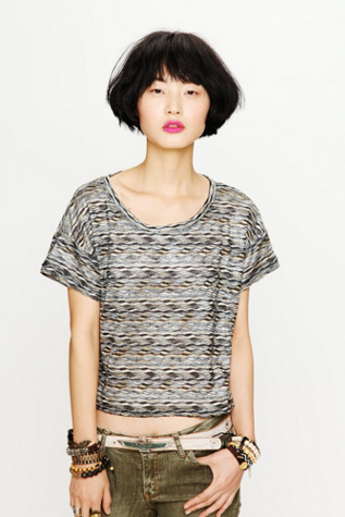 Rainbow Wave Boxy Top