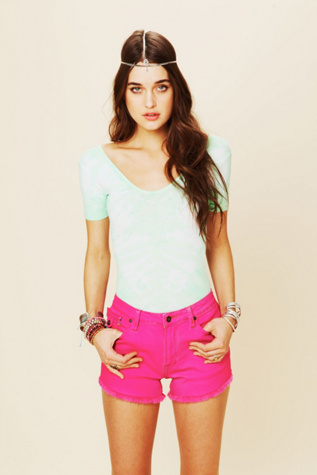 Bright and Bold Cutoff Shorts