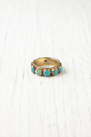 Turquoise Studded Wrap Ring