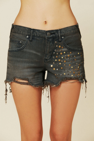 Golden Hippie Studded Cutoff Shorts