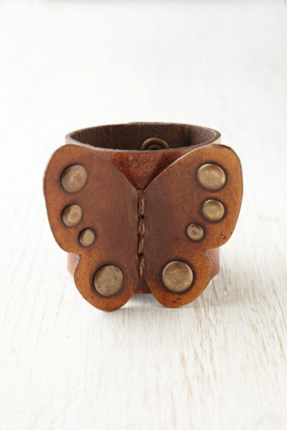 Leather Butterfly Cuff