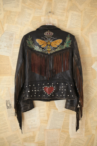 Vintage Fringe Leather Jacket