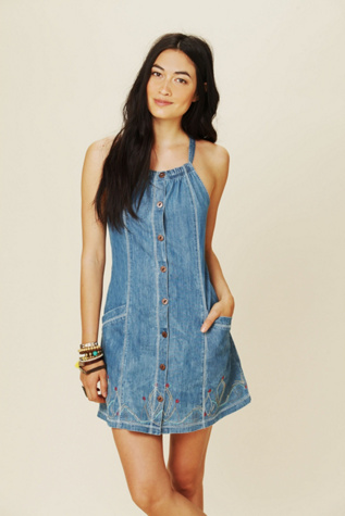 Button Down Denim Dress