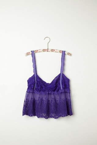 Embroidered Mesh Bustier