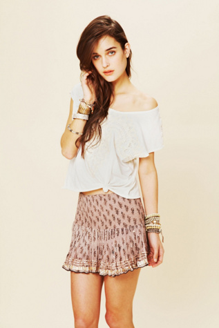 FP ONE Printed Shine Mini Skirt