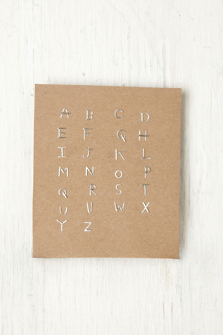 Alphabet Post Earring