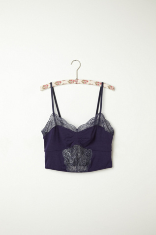 Foiled Galloon Crop Bra