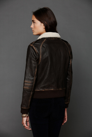 Distressed Bomber Jacket