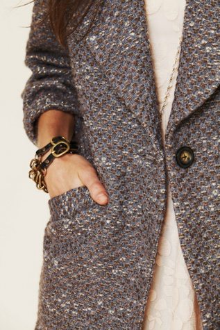 Golden Sun Tweed Coat